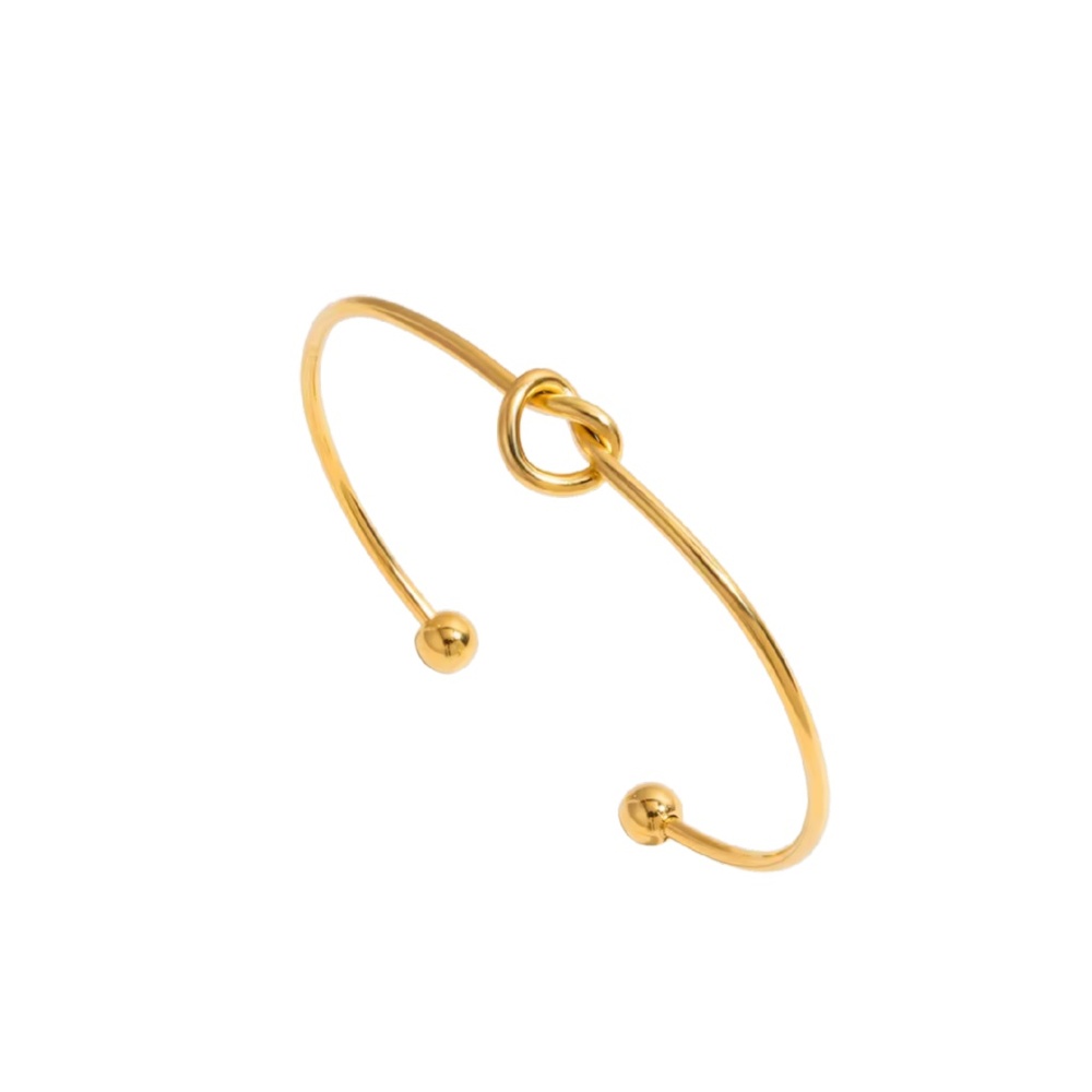 Goldtone Knot Bangle - NWT
